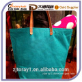Large Colorful Natural Jute Tote Bag Shopper Handbag